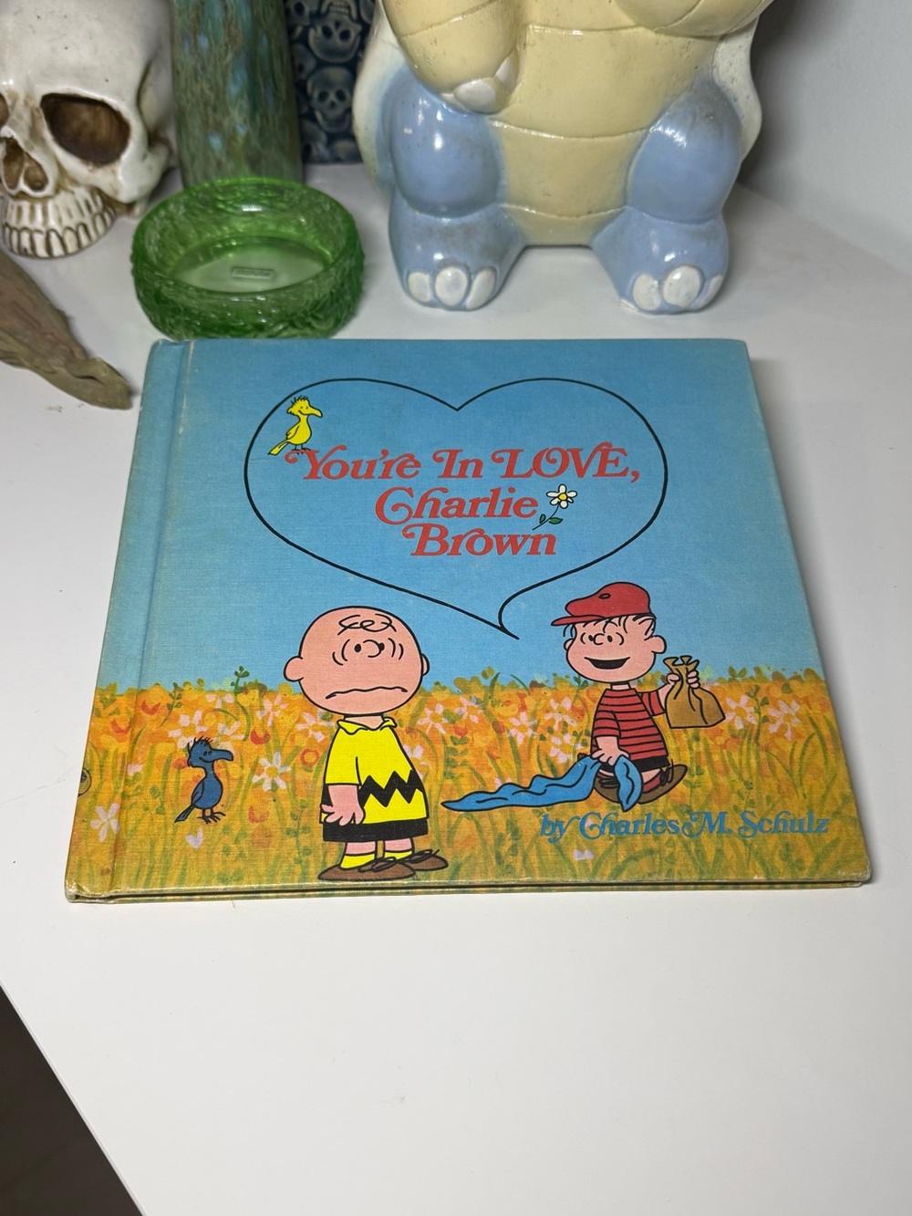Antique 1960s Peanuts You’re In Love, Charlie Brown HC Book By Charles M. Schulz